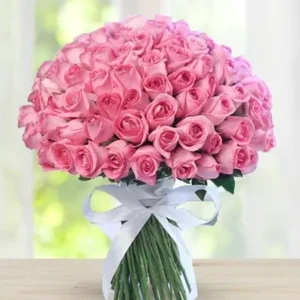 Pink Blossom Bouquet: Send beautiful pink flowers with online delivery to Karachi