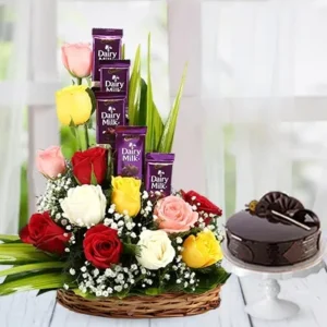 Just for You Basket: & floral gifts Same-Day Online Delivery to Karachi