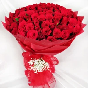 100 Red Roses For Thank You - Send to Karachi, online delivery in Karachi