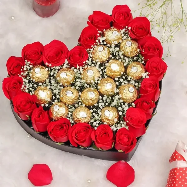 Rosy Rocher Heart:Same Day Delivery Karachi