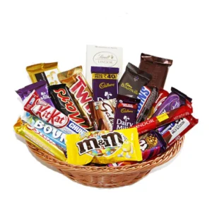 Choco Mix Basket: assorted chocolates. Same day online delivery in Karachi. Order now!