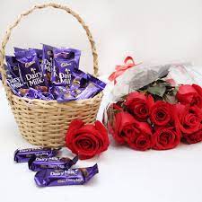 Enchanted Love Gifts with a beautiful bouquet and chocolates For Any Romantic ocassion. Same day online delivery in Karachi. Order now!