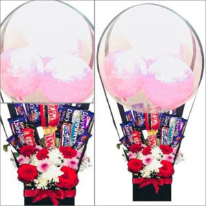 Personalized signature balloon & floral gifts same-day delivery in Karachi