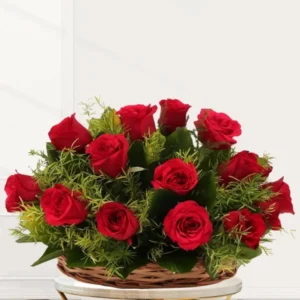 send red rose basket to pakistan (karachi). same day delivery