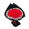80 red roses bouqet