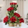 Basket Full Of Love filled with fresh red roses, ideal for online delivery in Karachi to express love, passion, and romance
