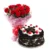 Florakes bouquet and cake combo with fresh flowers and delicious cake for celebrations in Karachi