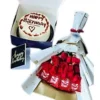 Frosting Fusion – flower with cake combo gift perfect for anniversary ,birthday etc celebrations with delivery in Karachi