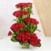 Love Forever Basket with fresh red roses, perfect for online delivery in Karachi to express eternal love and deep affection