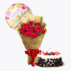 Ruby Red Roses & Midnight Forest Delight