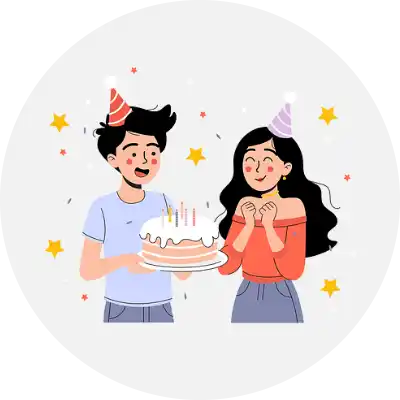 A man in Karachi is celebrating a birthday by sending special birthday gifts online to his loved one.