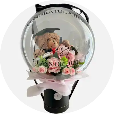 Floral balloons, delivered in Karachi, featuring a beautiful blend of flowers and balloons to add a vibrant touch to any celebration or special occasion.
