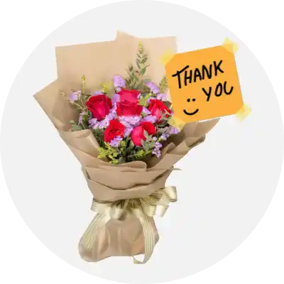 Brighten someone's day with a beautiful thank you bouquet, sent to Karachi via online delivery to show appreciation.