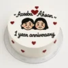 Celebrate your first anniversary with Love in Layers cake, available for online delivery in Karachi with free delivery.