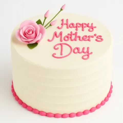 3-pound Mother’s Day cake for Queen Mom in different flavors, customizable message, and fast Cakes delivery in Karachi.