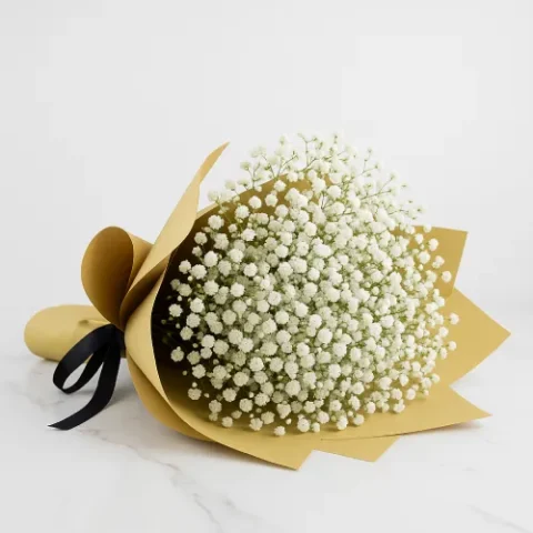 Baby’s breath bouquet symbolizing love and purity, perfect gift for loved ones in Karachi.