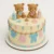 Teddy bear baby shower cake with pastel fondant toppers, perfect for celebrations and online cakes delivery in Karachi