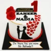 Send 1st Anniversary Custumized Cake To Karachi | Buy Now