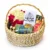 Eid Joyful Gift Basket – Twix bars, earrings, bangles, jumkas, fresh flowers, gajray, Eid Mubarak card, and mehndi cone for a perfect Eid surprise.